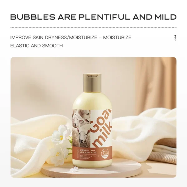S62eba6f228514cde80cc9c1bc883672cf.webp Goat Milk Body Wash Original For Smooth Sensitive Skin, Non-Irritation Mostiurizing PH Balancing Body Cleanser With Herb Complex