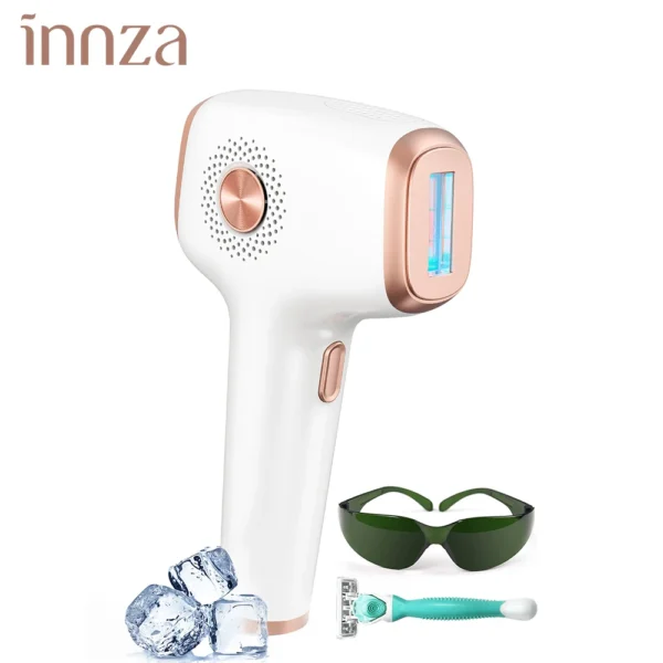 S65ac8b317b034d1c8116c3c2d8b1ef54G.webp INNZA Hair Removal with Ice Cooling Care Function for Women Permanent,999,999 Flashes Painless IPL Hair Remover Device