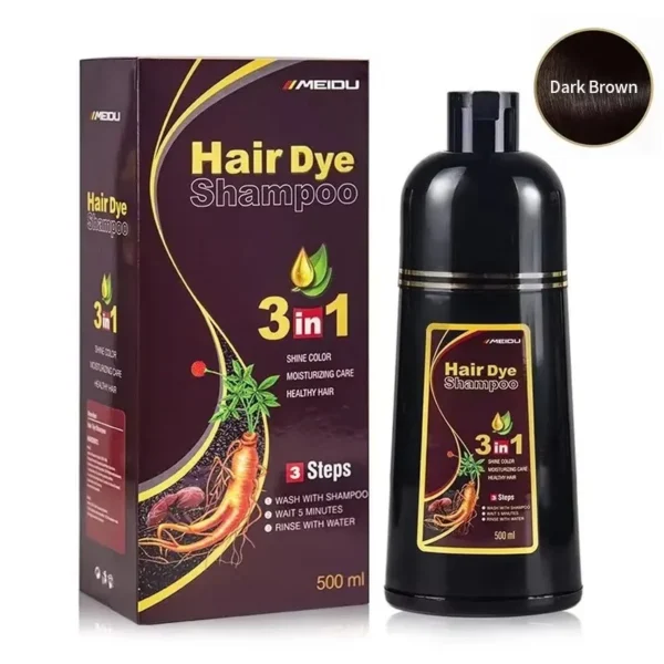 S66271afb4af24ad99d6f2715c19640f4C.webp Meidu 3 In 1 Instant Coloring Shampoo Natural Black Color for Men Women Hair Dye Herbal Brown Purple Hair Dye Hair Dye Shampoo