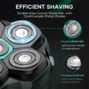 KENSEN Electric Head Shavers for Bald Men 6D Magnetic Razor Beard Trimmer USB Rechargeable LED Display Waterproof Beard Shavers
