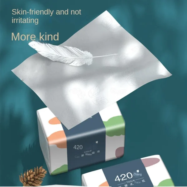 S70a53ca679944a16a26f92dff3808009f.webp 10 Packs Wholesale Eco Friendly Portable No Fluorescent Virgin Wooden Pulp Tissue Soft Comfortable 5 Ply Facial Tissue Paper