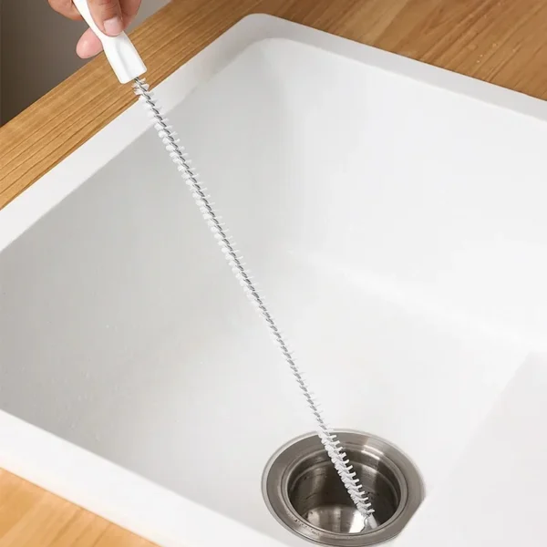 1Pcs Pipe Dredging Brush Flexible Bathroom Hair Sewer Sink Cleaning Brush Bendable for Home Kitchen Sink Bathroom Hair Sewer