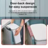 S7575d9f18ce64ca3980bbaa29e9be0499.webp 7/9L Wall Mounted Trash Can Household Galley Waste Bin Hanging Bathroom Trash Can With Lid Food Garbage Bin Kitchen Accessories