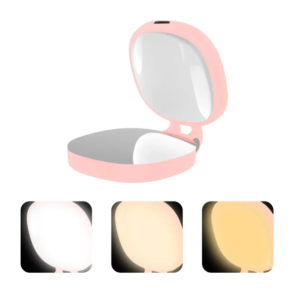 Phone Magnetic Beauty Selfie Light Live Stream Handheld Fill Light with Makeup Mirror Portable Outdoor LED Fill Light