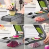 16in1 Multifunctional Vegetable Cutting Artifact Kitchen Dice Cutter Plinter Silk Wiper Kit Fruit Slicer Potato Shredder