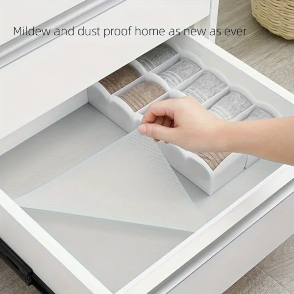 S7afe2b8662944526923f17c9f6ec3a70D.webp 1roll Drawer Pads, Paper, Oil-proof and Moisture-Resistant Wardrobes, Shoe Cabinet Mats, Kitchen Oil-proof and Waterproof Mats