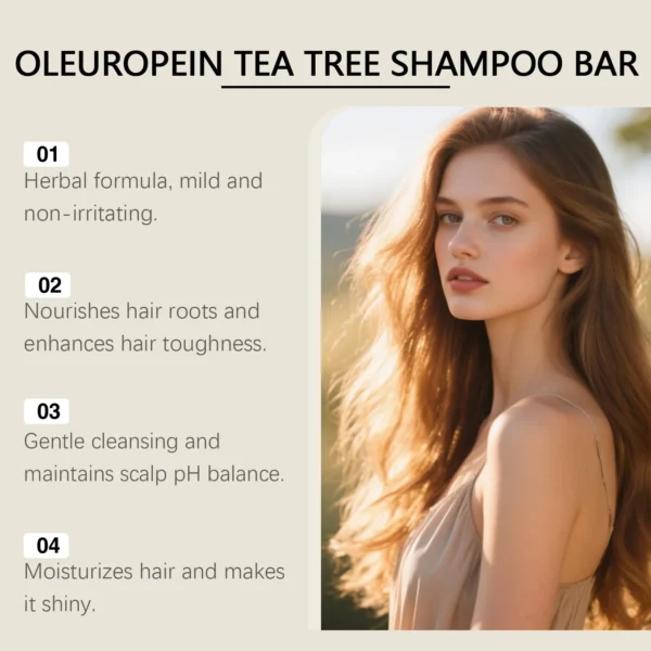 S7bc8f4706b9a42f9825e1764753ff9e98-2.webp Herbal Dandruff Removal Shampoo Bar Mild Tea Tree Oil Essence Oil Control Scalp Cleansing Hair Care Soap Hair Damaged Repairing