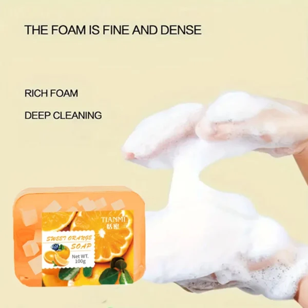 S7d924f3aa6d94cd7a03ea12b4df9f03cp.webp 4PCS fruit jelly soap, deeply cleanses and removes makeup, bathes the whole body, moisturizes and nourishes