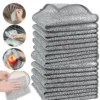 Wholesale Metal Steel Wire Rags Cloth Home Kitchen Pot Pan Dishwashing Double-sided Dishcloth Cleaning Cloths Towel Scrubber Rag