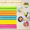 1/3/5/10Pcs Microfiber Cleaning Cloth Set Multi-color Soft Quick-drying Absorbent for Kitchen Bathroom Hotel Home Cleaning