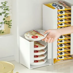 S819e270c994b4e9da1072b9833ae7455I.webp Multi Functional Instant Noodle Storage Box Kitchen Organizer for Ramen Cups Perfect for Pantry Organization Food Storage