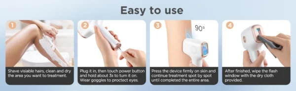 S8441e18c6d2f4ef9907baf447dd4e814r.webp INNZA Hair Removal with Ice Cooling Care Function for Women Permanent,999,999 Flashes Painless IPL Hair Remover Device