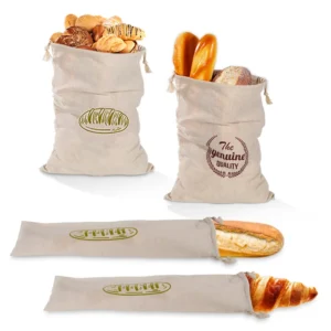 S845132ecc2c74b69b75e06f2e1c90414M.webp Linen Bread Bag Reusable Bags For Bread Drawstring Bags Homemade Artisan Bread Storage Bag Baguette Bag Food Storage Containers