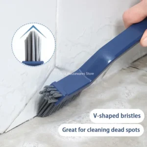 S846079dfa48e4afbb7baeb8c56f9e704R.webp V-Shaped Gap Cleaning Brush - Multi-Purpose Hard Bristle Tool for Bathroom, Kitchen & Tile Grout - Efficient Dead Spot Cleaner