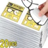 10-100pcs 100-Count Disposable Glasses Cleaning Wipes, for Glasses, Screens, and Lenses