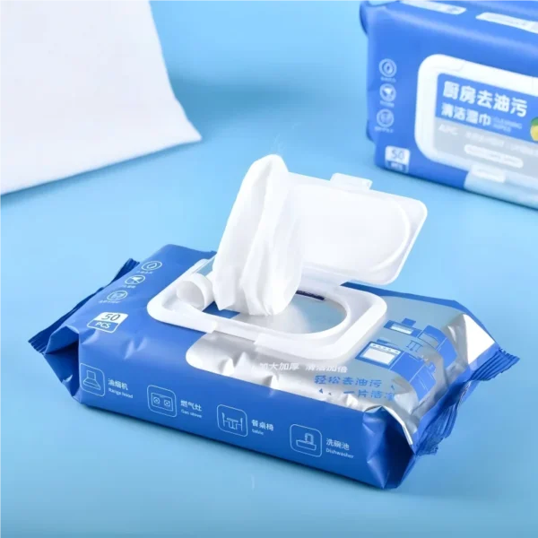S8a0c03dd566f48c9bd589436bfd88a35B.webp Table Top and Counter Cleaning Wipes 1 Resealable Pouch of 50 Count Pre-Moistened Wipes with High Shine Formula