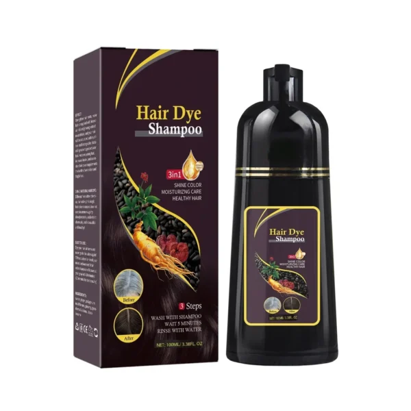 S8a879edf304a4b9ba93e2b08c313ad323.webp Nova Hair Dyeing 3-in-1 Hair Care Shampoo Natural Fast White Hair Dyed Black Hair Dye Lasting Convenience Men Women Hair Care