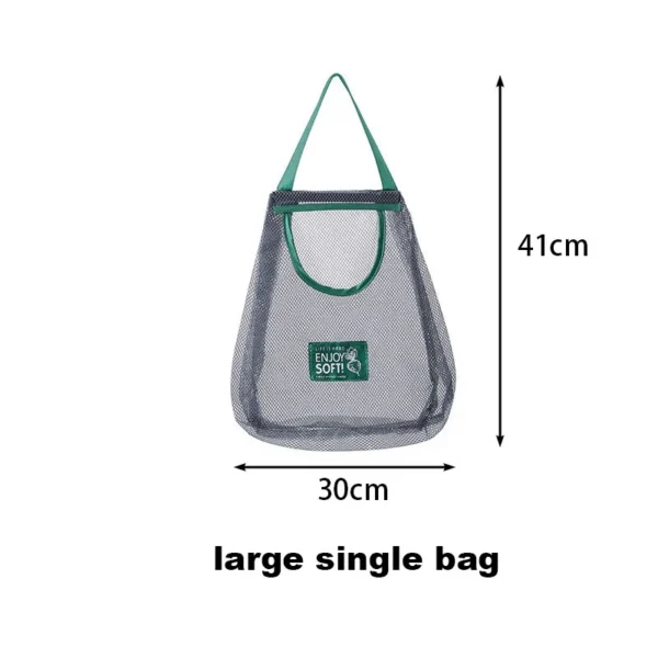 S8c5968bc1f274627bda5f723f4a4211ao.webp Reusable Storage Bags Kitchen Hanging Mesh Bag Home Fruit And Vegetable Storage Net Bag For Ginger Garlic Potatoes Onions