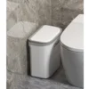 12/16L Press Type Wall Mounted Trash Can For Bathroom Toilet Garbage Bucket With Lid Kitchen Recycling Bin Hanging Wastebasket