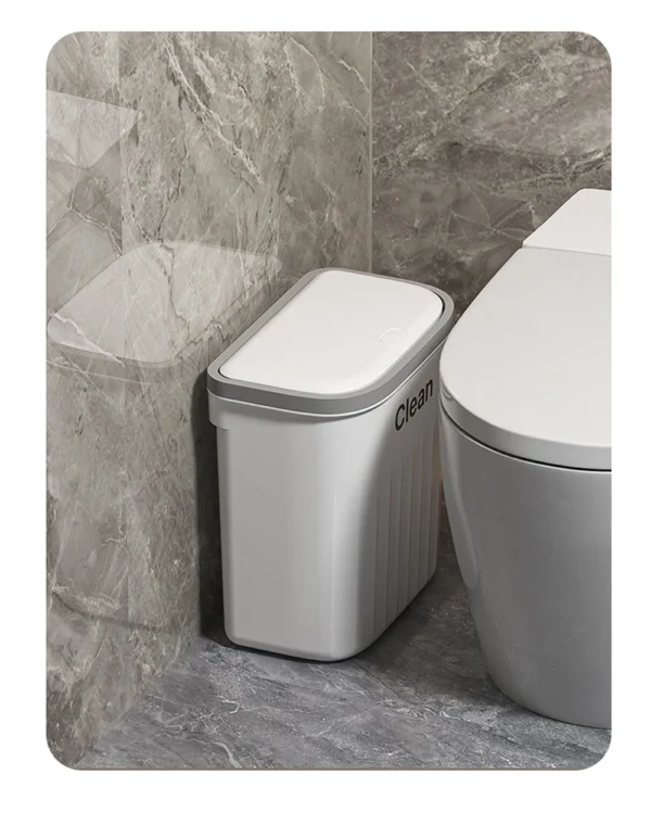 12/16L Press Type Wall Mounted Trash Can For Bathroom Toilet Garbage Bucket With Lid Kitchen Recycling Bin Hanging Wastebasket