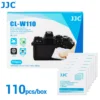 JJC 110Pcs Lens Cleaning Wipes Moistened Individually Wipes Pre-moistened Lens Cleaning for Glasses Camera Lens Phone Screen