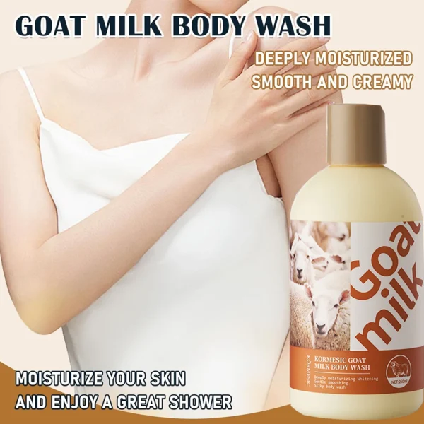 S93a414a92f0544e7b860ef52d71e5a2aA.webp Goat Milk Body Wash Original For Smooth Sensitive Skin, Non-Irritation Mostiurizing PH Balancing Body Cleanser With Herb Complex