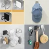 S944eefa322cd4185a6a91f9e024fd777m.webp Kitchen Stainless Steel Sink Sponges Holder Self Adhesive Drain Drying Rack Kitchen Wall Hooks Accessories Storage Organizer