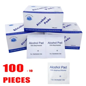 S96d79170bbf14ec7856de8a6429aa94as.webp 10/100Pcs Disposable Alcohol Cotton Pads Disinfectant Wipe Alcohol Tablets Home Outdoor Cleaning Care Tools 75% Alcohol Wet Wipe