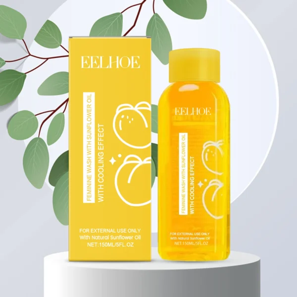 Female Body Wash with Natural Sunflower Oil Private Parts Cleansing Refreshing Oil Long-Lasting Fragrance Anti Itch Shower Gel