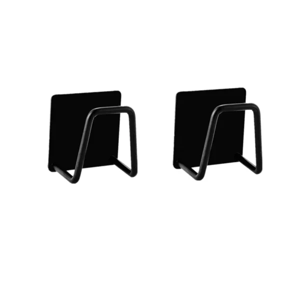 S97d391009a164061a8604b3c237c8fe1f.webp Kitchen Stainless Steel Sink Sponges Holder Self Adhesive Drain Drying Rack Kitchen Wall Hooks Accessories Storage Organizer