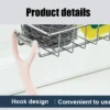 1PC Kitchen Sink Drain Holder Adjustable Height Flexible and Rotatable Hanging Faucet Rack  Suitable for Soap Sponges Brushes