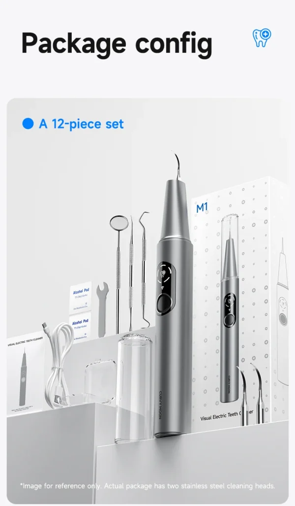 S9ae43d0a5668460dbd64d8422e7f8cedb.webp Visible Ultrasonic Dental Scaler Tartar Remover 5 modes with LED Light Household Teeth Cleaning Tools Dental Cleaner Oral Care