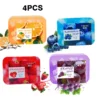 S9f84cb62309e4e5693e152699502cad98.webp 4PCS fruit jelly soap, deeply cleanses and removes makeup, bathes the whole body, moisturizes and nourishes