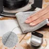 Wholesale Metal Steel Wire Rags Cloth Home Kitchen Pot Pan Dishwashing Double-sided Dishcloth Cleaning Cloths Towel Scrubber Rag