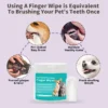 Pet cleaning products Disposable finger toothbrush Pet teeth cleaning finger covers wet wipes  Dog and cat oral cleaning