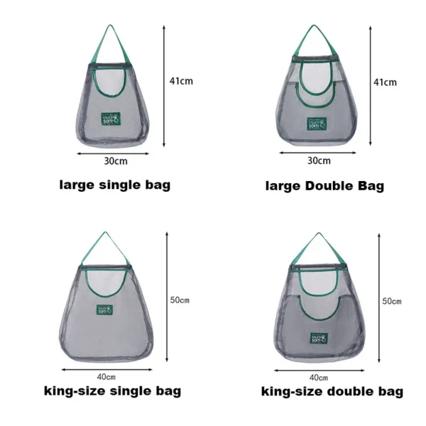 Saa5c5801fca5459189d4a3904e92f46cC.webp Reusable Storage Bags Kitchen Hanging Mesh Bag Home Fruit And Vegetable Storage Net Bag For Ginger Garlic Potatoes Onions
