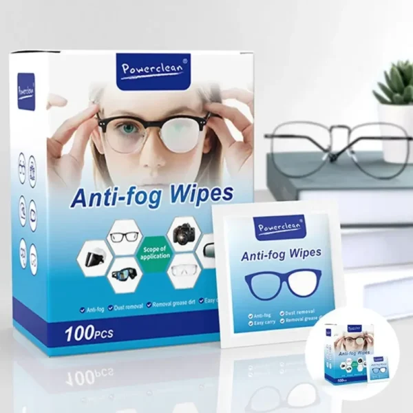 Saa6e09d1c0b545f0aed9fa4786b651ffC.webp 100Pcs/Box Glasses Cleaner Wet Wipe Disposable Anti Fog Misting Dust Remover Cleaning Lens Wipes Sunglasses Phone Screen