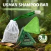 120g Usman Grass & Platycladus Shampoo Soap Strengthen Hair Root Growth Shampoo Bar Natural Herbal Hair loss treatment Hair Care