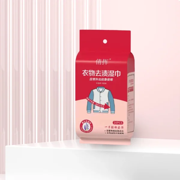 20pcs Clothing Stain Removal Wet Wipes Multi Functional Non Washing And Stain Removing Wet Wipes For Down Cotton Leather Jacket