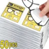 10-100pcs 100-Count Disposable Glasses Cleaning Wipes, for Glasses, Screens, and Lenses
