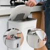 Sb31fa19a3c794d1388c1cb35831d97b0A.webp 7/9L Wall Mounted Trash Can Household Galley Waste Bin Hanging Bathroom Trash Can With Lid Food Garbage Bin Kitchen Accessories