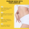 Female Body Wash with Natural Sunflower Oil Private Parts Cleansing Refreshing Oil Long-Lasting Fragrance Anti Itch Shower Gel