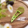 Sb4c39f4fa9f840f48c04802ebc997a27q.webp 3 In 1 Multi-Function Avocado Peeler Pulp Separator Plastic Orange Kiwi Fruit Peeler Knife Cutter Household Kitchen Accessories