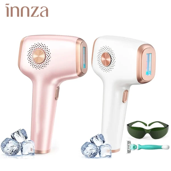 Sb4e79b10d1bd414d8ff7f2e45497a6fc5.webp INNZA Hair Removal with Ice Cooling Care Function for Women Permanent,999,999 Flashes Painless IPL Hair Remover Device