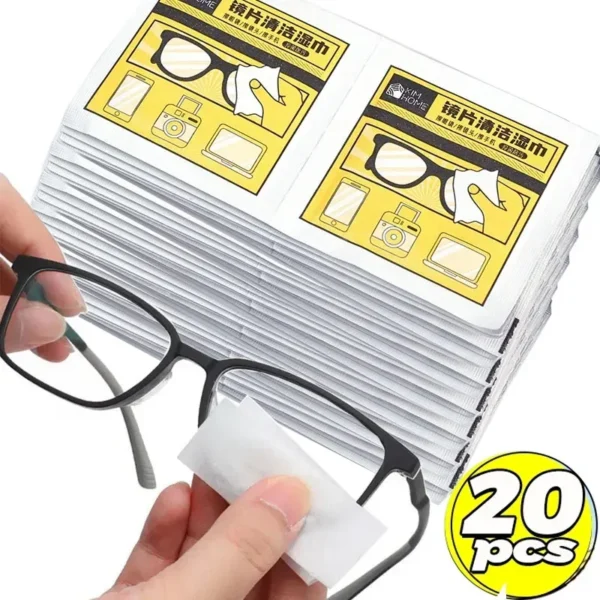 Sb85b9f1a28e6422e8b34f984a70d85b46.webp 10/500pcs Anti Fog Cleaning Wet Wipes Disposable Glasses Phone Lens Screen Wipes Non Scratch Optical Cloth Individually Wrapped