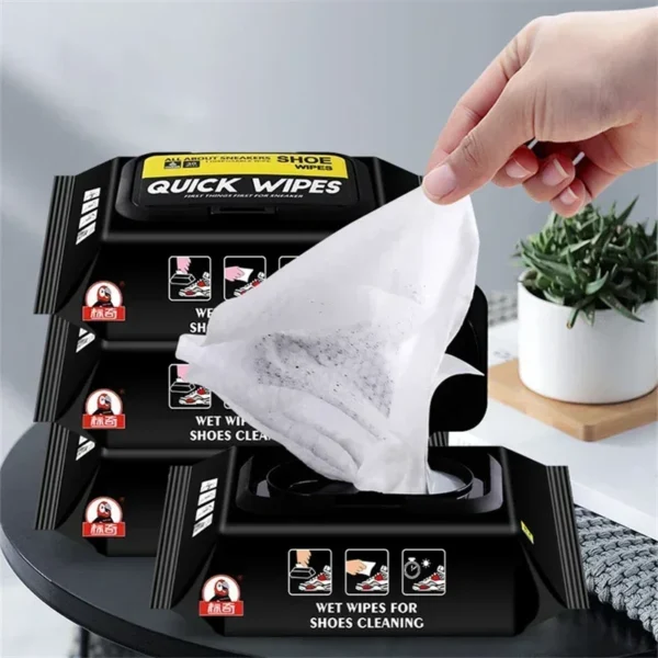 12-60Pcs Disposable Shoes Clean Wipes Portable White Shoes Cleaning Care Wipes Sneakers Cleaning Quick Wet Wipe VIE LENTE