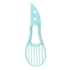 Sbd6fb83ca5e24edea228ca6f0c252780m.webp 3 In 1 Multi-Function Avocado Peeler Pulp Separator Plastic Orange Kiwi Fruit Peeler Knife Cutter Household Kitchen Accessories