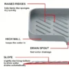 Sbd8cb91cae344b85a1d4e80078702f96a.webp Sink Silicone Tray With Drain Soap Sponge Storage Holder Countertop Sink Scrubber Brush Soap Storage Rack Kitchen Organizer