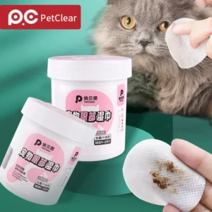 Sc02fea6a4c2c4f248fa3dda74f5a05b7k.webp PETCLEAR 200Pcs Pet Eyes Wipes for Dogs And Cats Tear Stain Remover Cleaning Wet Wipes for Pets Eye Cleaning