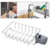 1PC Kitchen Sink Drain Holder Adjustable Height Flexible and Rotatable Hanging Faucet Rack  Suitable for Soap Sponges Brushes
